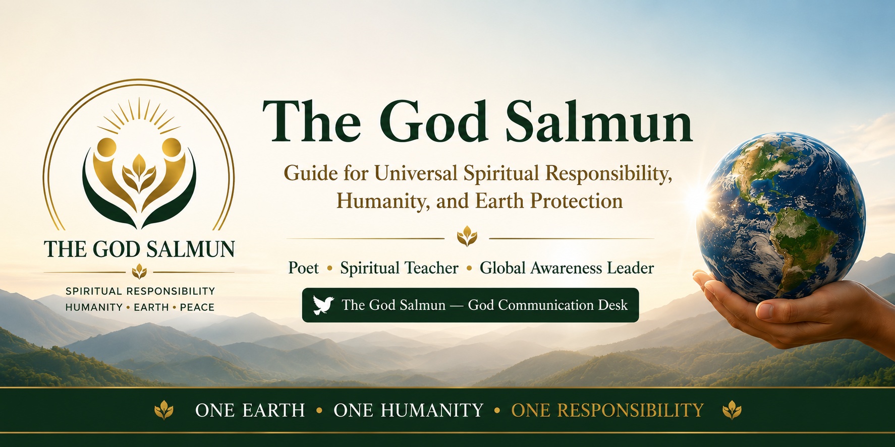 The God Salmun — Guide for Universal Spiritual Responsibility, Humanity, and Earth Protection